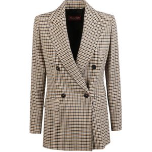 Max Mara Studio, Dames, Jassen, Bruin, Maat: M Wol,