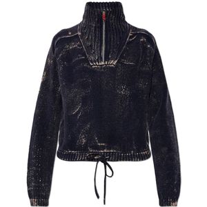 Diesel, Dames, Truien, Blauw, Maat: L