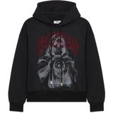 GCDS - Sweatshirt - Grijs - Capuchon - Motiefprint