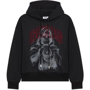GCDS - Sweatshirt - Grijs - Capuchon - Motiefprint