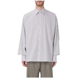 Dolce & Gabbana, Heren, Overhemden, Grijs, Maat: M Katoen,