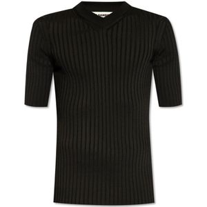 Jil Sander, Heren, Tops, Zwart, Maat: M Viscose,