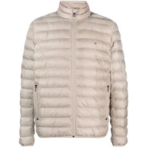 Tommy Hilfiger, Heren, Jassen, Grijs, Maat: S Poliester,