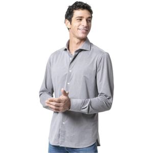 Orian, Heren, Overhemden, Grijs, Maat: 2XL Velours,