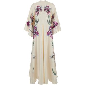 La DoubleJ, Dames, Jurken, Wit, Maat: L Zijde,