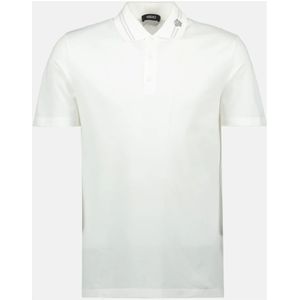 Versace Medusa Geborduurd Poloshirt , White , Heren , Maat: L