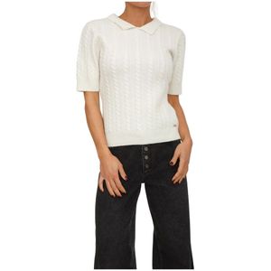 Fracomina, Dames, Truien, Wit, Maat: S Wol,