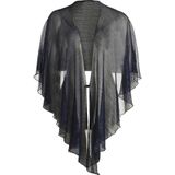Vera Mont - Glitter Cape - Poncho - Blauw - ONE Size