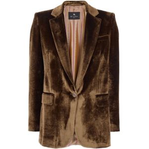 Etro, Dames, Jassen, Bruin, Maat: L Zijde,