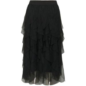 Part Two, Dames, Rokken, Zwart, Maat: S Polyamide,