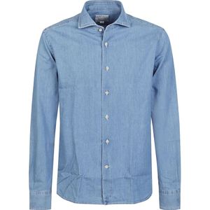 Orian, Heren, Overhemden, Blauw, Maat: 2XL