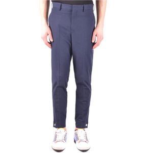Neil Barrett, Heren, Broeken, Blauw, Maat: S Katoen,