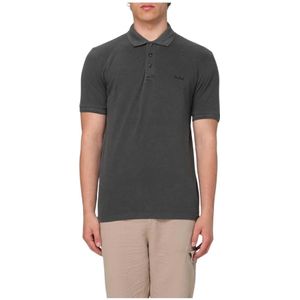 Woolrich, Heren, Tops, Zwart, Maat: L Wol,