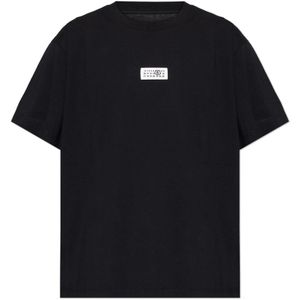 MM6 Maison Margiela, Heren, Tops, Zwart, Maat: L Katoen,