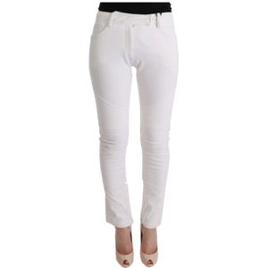 Ermanno Scervino, Dames, Broeken, Wit, Maat: XS Katoen,