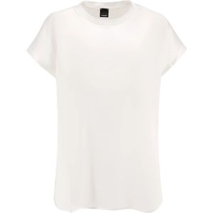 Pinko, Dames, Tops, Wit, Maat: XL Zijde,