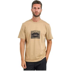 HUGO - Deterni - T-shirt - Zwart - Katoen