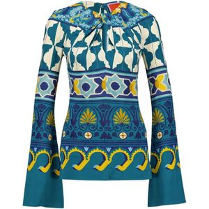 La DoubleJ, Dames, Blouses & Shirts, Veelkleurig, Maat: XS Leer,