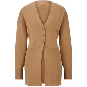 Boss, Dames, Truien, Bruin, Maat: S Viscose,