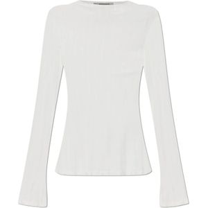 AllSaints, Dames, Tops, Wit, Maat: L Viscose,