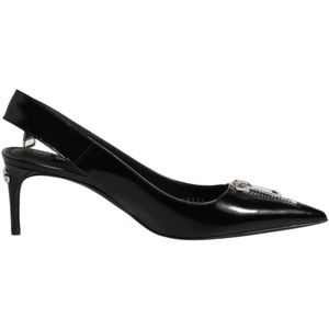Dolce & Gabbana, Dames, Schoenen, Zwart, Maat: 37 EU Leer,