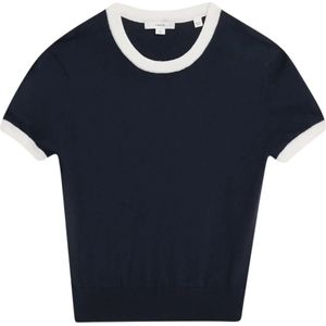 Vince, Dames, Truien, Blauw, Maat: L