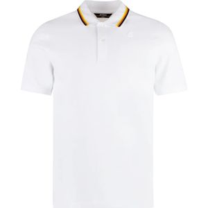 K-Way, Heren, Tops, Wit, Maat: L Katoen,