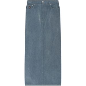 Moschino, Dames, Rokken, Blauw, Maat: XS Denim,
