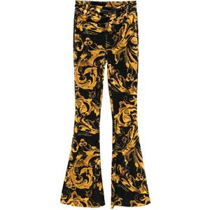 Versace Jeans Couture, Dames, Broeken, Veelkleurig, Maat: S Poliester,