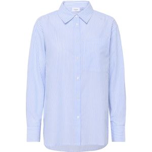 Saint Tropez, Dames, Blouses & Shirts, Blauw, Maat: M Katoen,