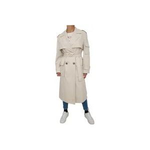 Pinko Trench Coats , Beige , Dames , Maat: S