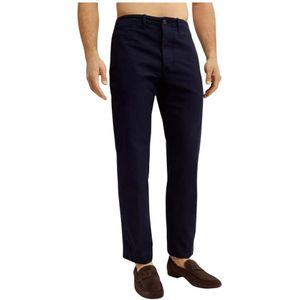 Fay, Heren, Broeken, Blauw, Maat: W35 Katoen,