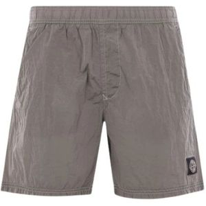 Stone Island, Heren, Badkleding, Grijs, Maat: M Nylon,