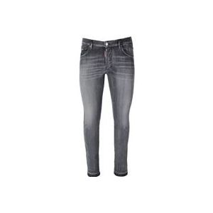 Dsquared2 Zwarte Aw23 Heren Jeans , Black , Heren , Maat: XL