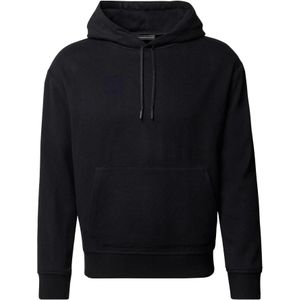 Emporio Armani, Heren, Sweatshirts & Hoodies, Blauw, Maat: L Wol,