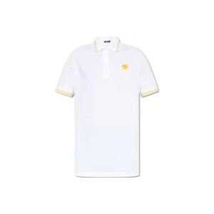 Versace Polo shirt met Medusa-gezicht , White , Heren , Maat: XL