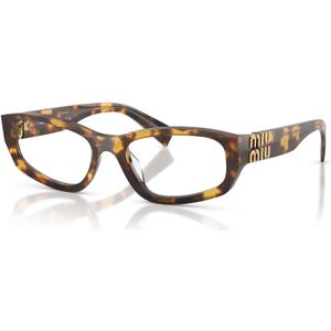 Miu Miu - Bril - Bruin - Acetaat - Geometrische Cat-eye Silhouet