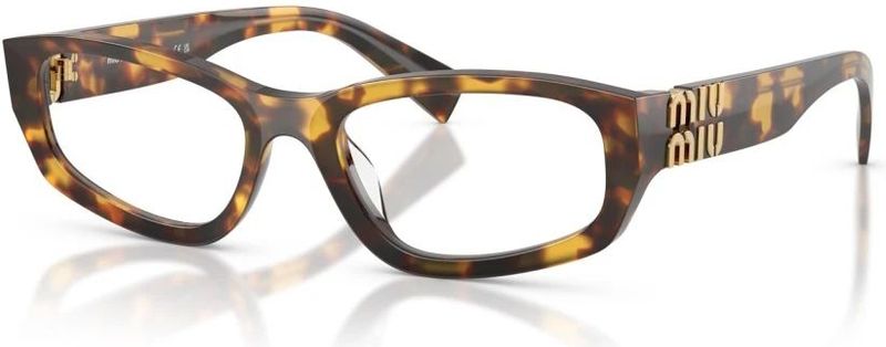Miu Miu - Bril - Bruin - Acetaat - Geometrische Cat-eye Silhouet
