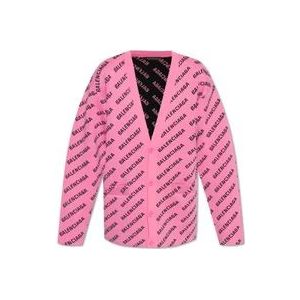 Balenciaga Loszittende cardigan , Pink , Dames , Maat: S