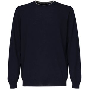 Fay, Heren, Truien, Blauw, Maat: S Katoen,