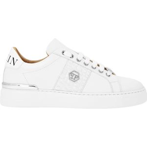Philipp Plein, unisex, Schoenen, Wit, Maat: 37 EU Leer,