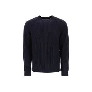 Parajumpers Merino Wool Crew Neck Sweater , Blue , Heren , Maat: XL