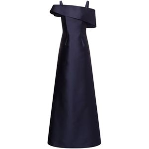 Alberta Ferretti, Dames, Jurken, Blauw, Maat: S