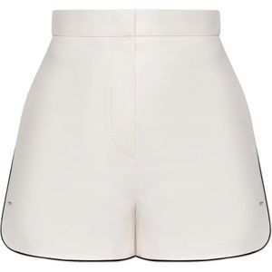 Max Mara, Dames, Korte broeken, Wit, Maat: XS Leer,