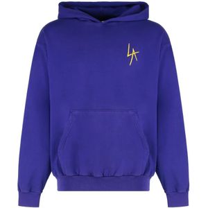 Local Authority, Heren, Sweatshirts & Hoodies, Paars, Maat: M Katoen,