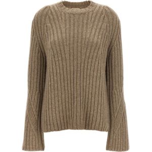 Khaite, Dames, Truien, Beige, Maat: XS Kasjmier,