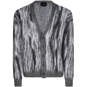 Roberto Collina, Heren, Truien, Grijs, Maat: XL Wol,