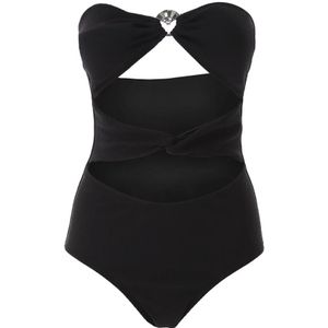 Karl Lagerfeld, Dames, Badkleding, Zwart, Maat: S Polyamide,
