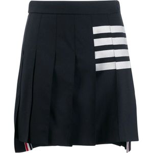 Thom Browne, Dames, Rokken, Blauw, Maat: XS Wol,