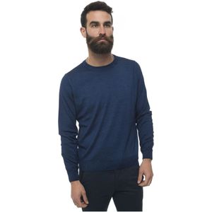 Canali, Heren, Truien, Blauw, Maat: 4XL Zijde,